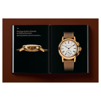 Edler Sammlerchronograph mit Lederbox im Hintergrund