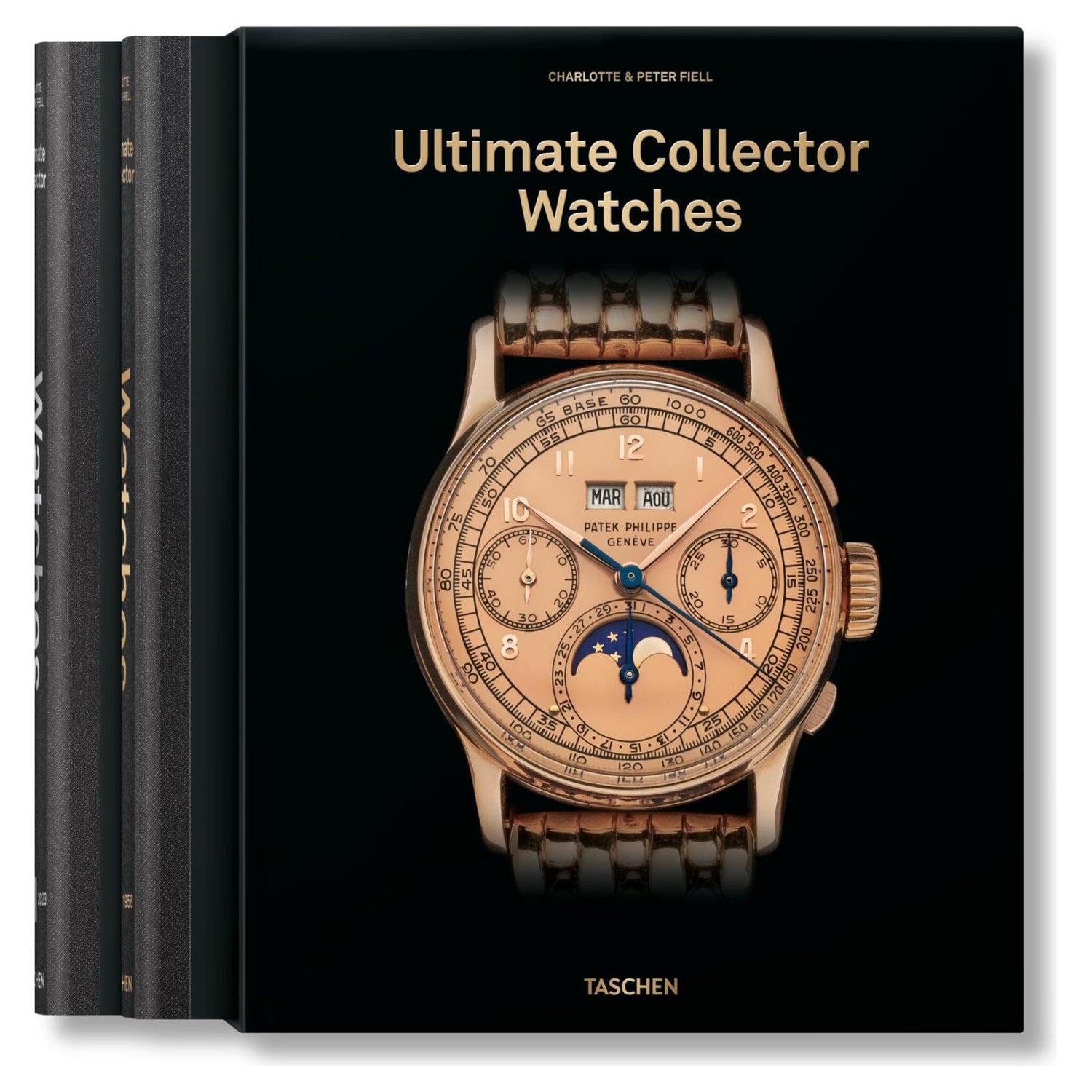 Goldene Armbanduhr im Studio-Licht mit hochwertigem Finish