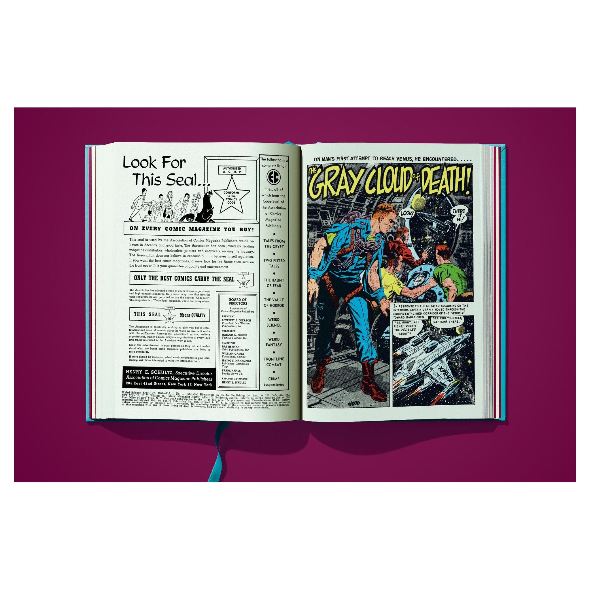 Großformatiger EC Comics Band Weird Science Vol. 1 mit Kunstleder-Einband