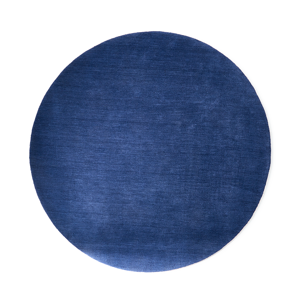Teppich OUTLINE RUG rund blau Pols Potten