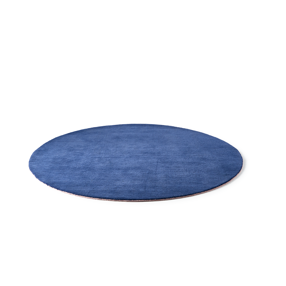Teppich OUTLINE RUG rund blau Pols Potten