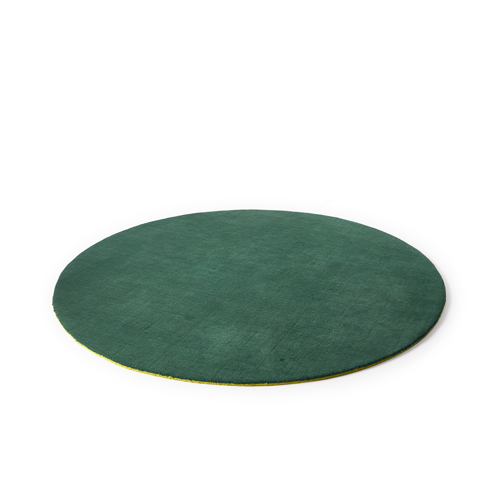 Teppich OUTLINE RUG rund grün Pols Potten