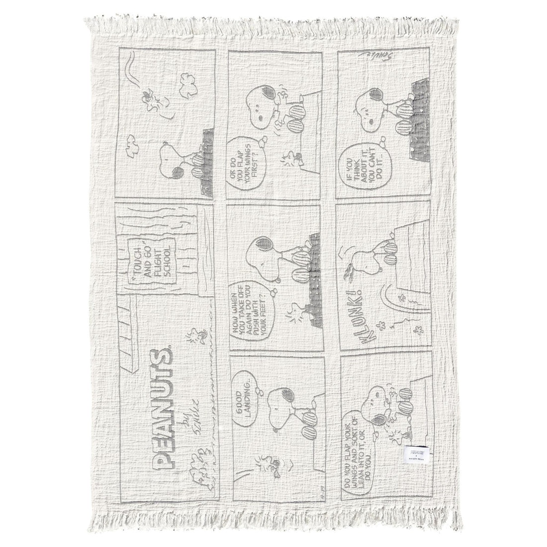 Peanuts Blanket Comic Flightschool Decke mit Comic-Print