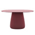 Cobble Table TOP 135, für drinnen & draußen in rot