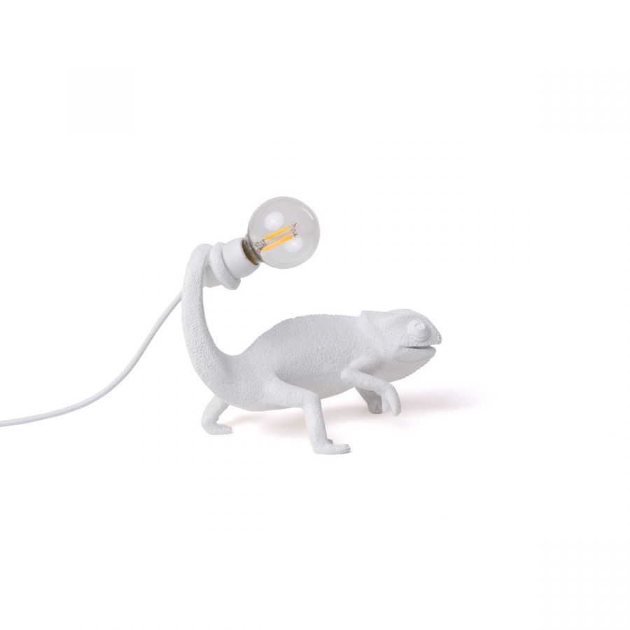 Tischlampe CHAMELEON weiß mit USB