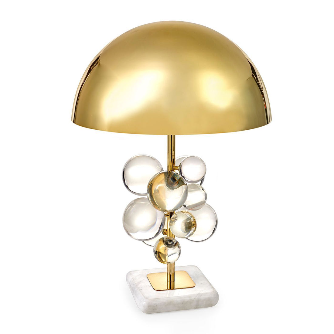 Tischlampe GLOBO Lamp Clear + Marmor von Jonathan Adler