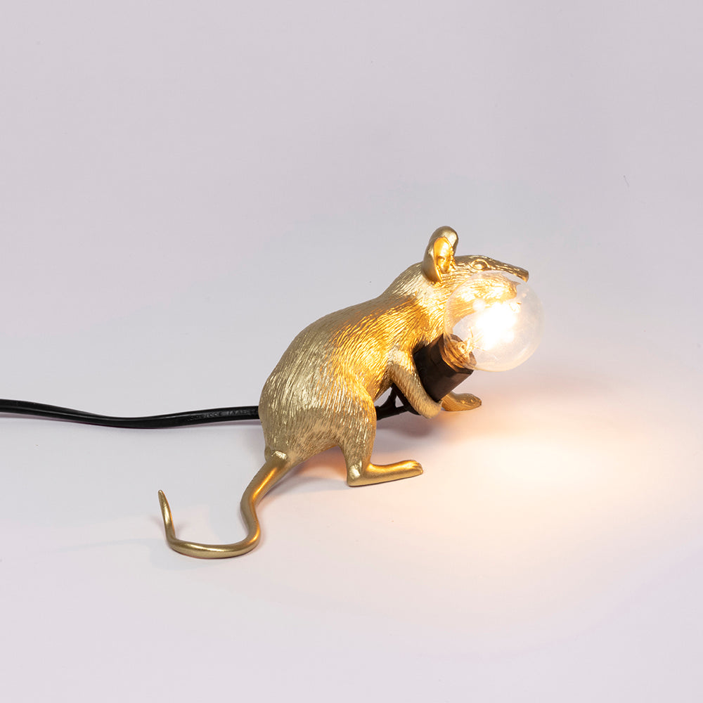 Laufende Maus als Tischlampe