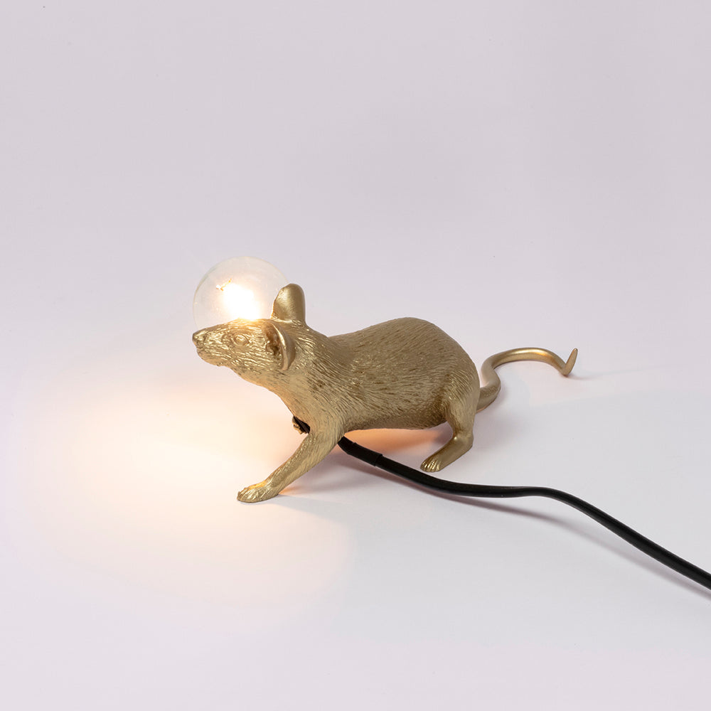 Laufende Maus als Tischlampe