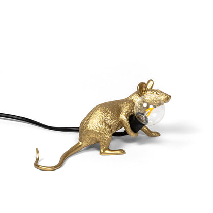 Laufende Maus als Tischlampe