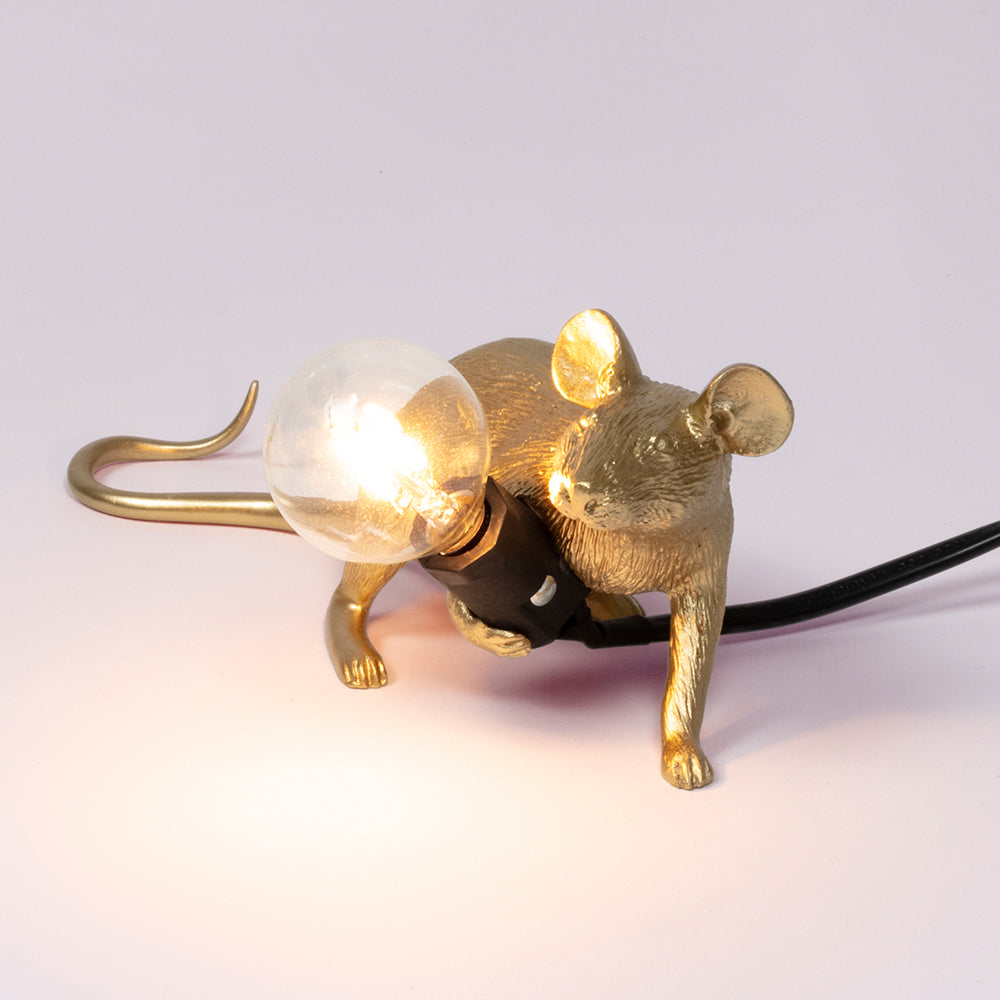 Laufende Maus als Tischlampe