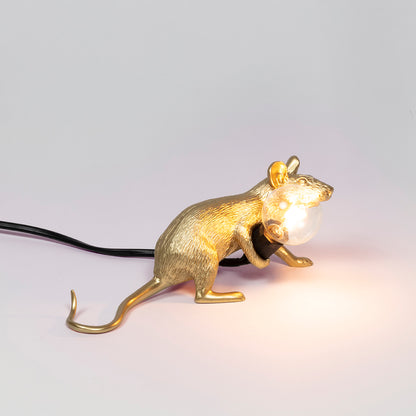 Laufende Maus als Tischlampe