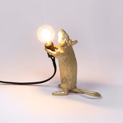 Stehende Maus als Tischlampe