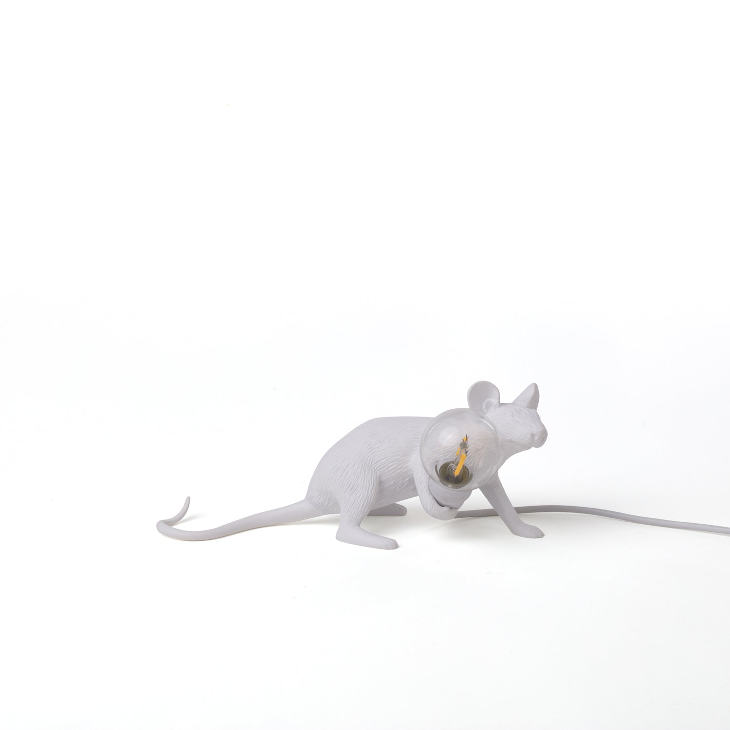 Tischlampe MOUSE LOP weiß von Seletti – ikonisches Design mit spielerischem Charme