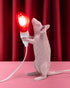 Tischampe MOUSE LOVE, liebevolle Maus mit Herz als Glühbirne von Seletti