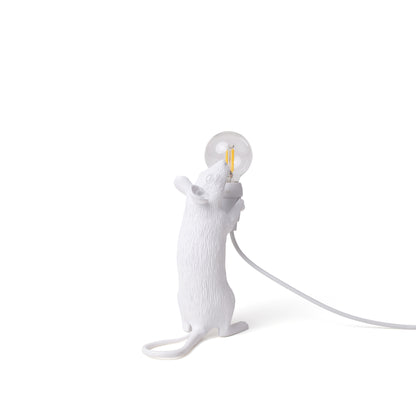 Tischlampe MOUSE STEP weiß von Seletti – ikonisches Design mit verspieltem Charakter