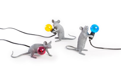Tischlampe MOUSE STEP weiß von Seletti – ikonisches Design mit verspieltem Charakter