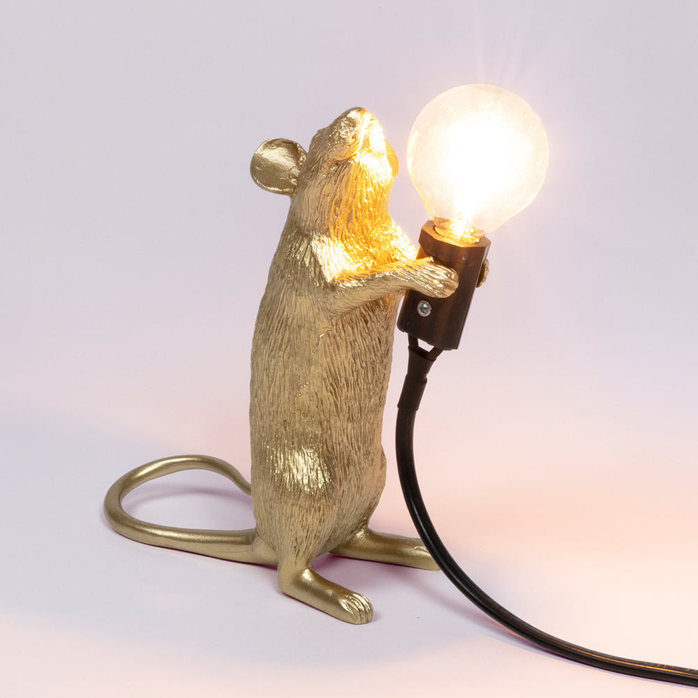 Stehende Maus als Tischlampe