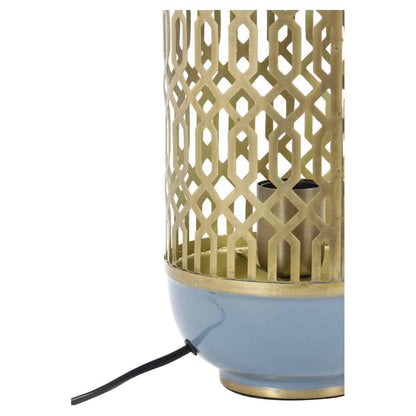 Tischlampe ROHAT blau, gold