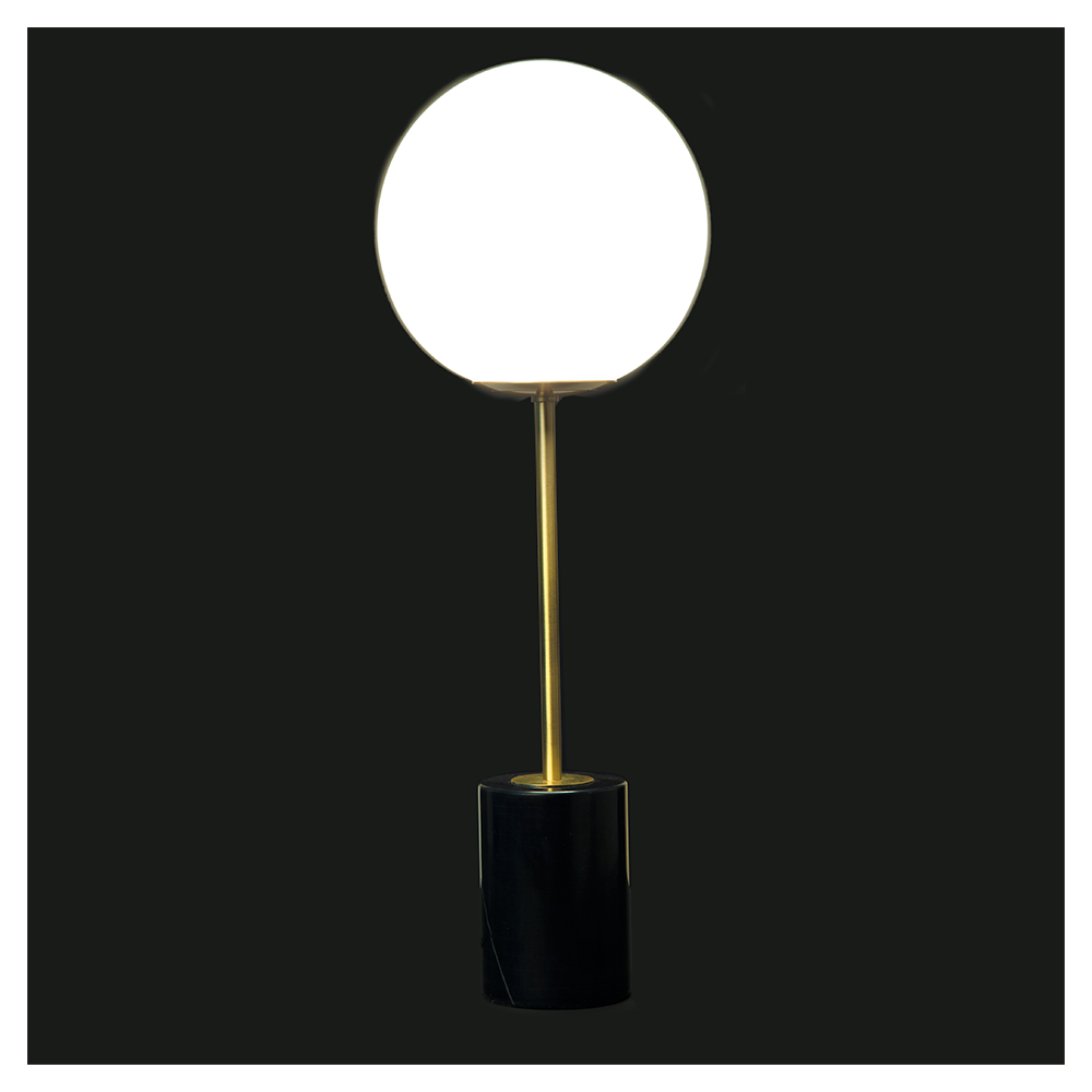 Tischlampe FULL MOON schwarz/gold