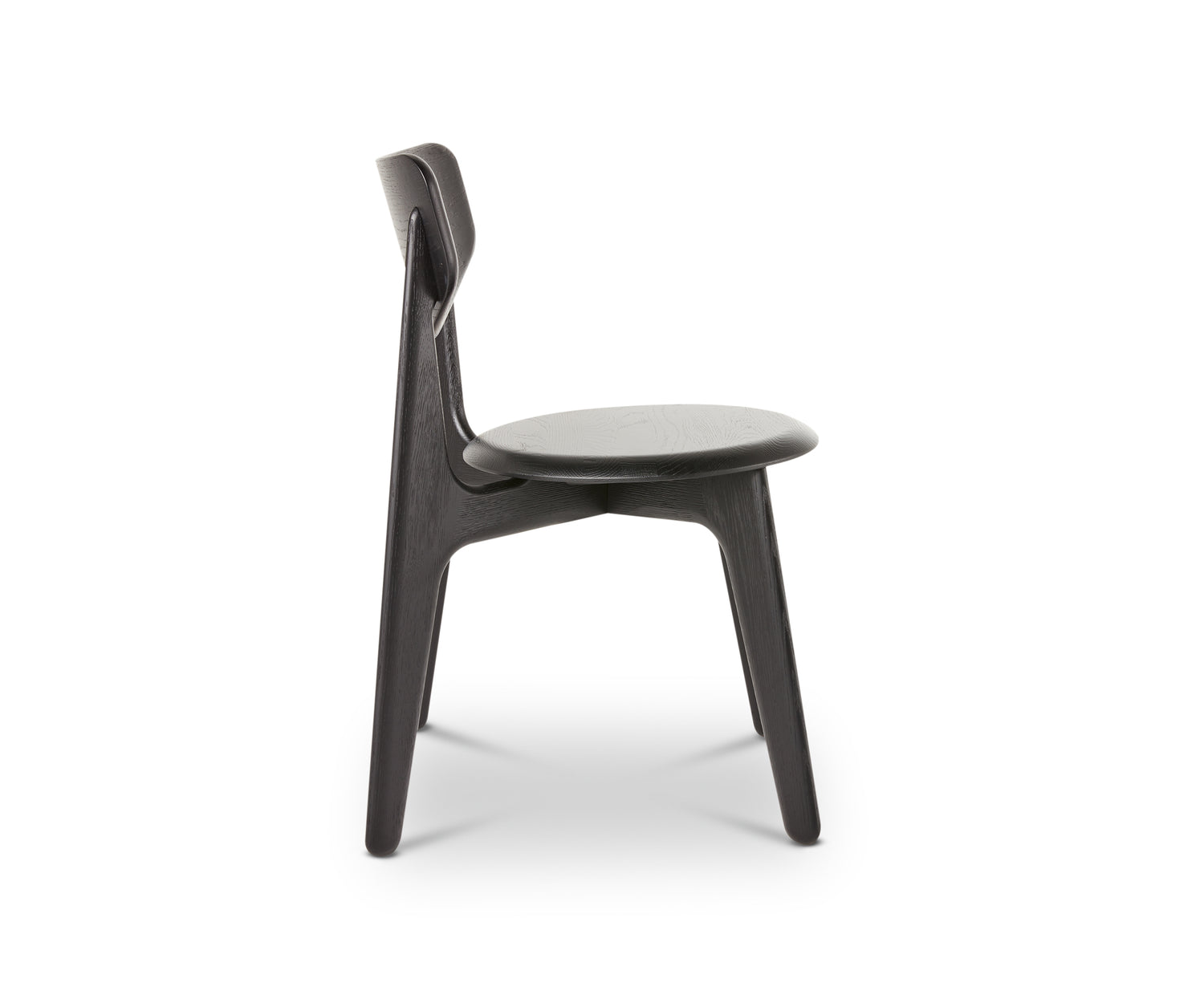 Slab Dining Chair – Black Brushed Oak von Tom Dixon