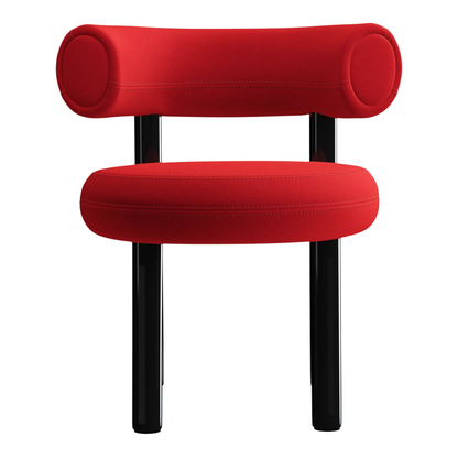 Roter Designerstuhl von Tom Dixon