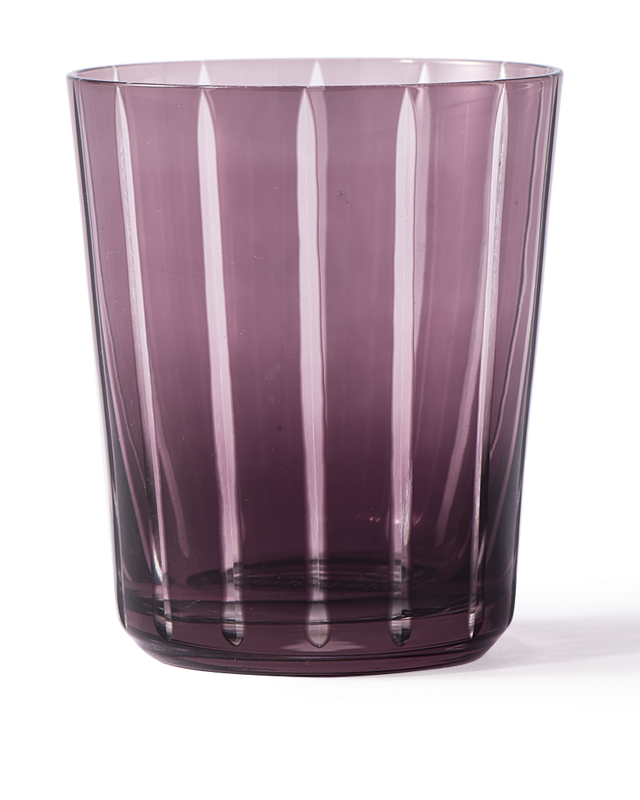 Trinkglas CUTTINGS violett