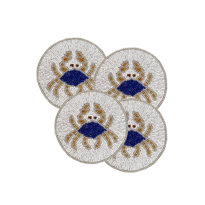 Untersetzer &quot;Crab&quot; – handbestickt im 4er-Set von Joanna Buchanan