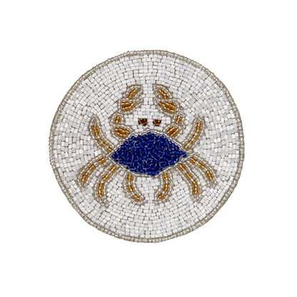 Maritime Untersetzer &quot;Crab&quot; – 4er-Set von Joanna Buchanan