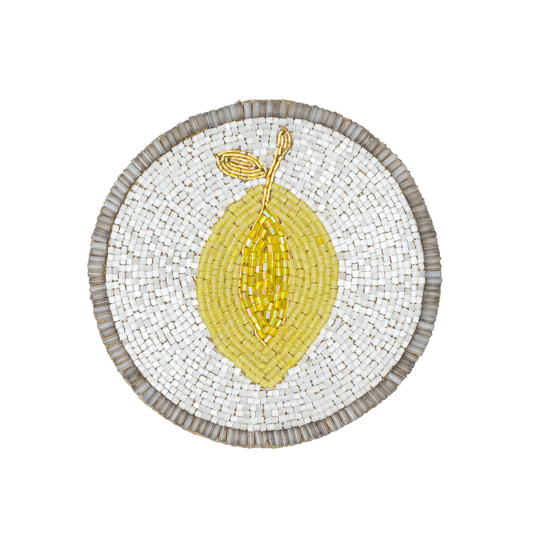 handbestickte Untersetzer "Lemon" – 4er-Set von Joanna Buchanan