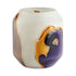 Vase CHIFFON satiniert weiß/lila/amber 20x22x20cm | Gutraum8