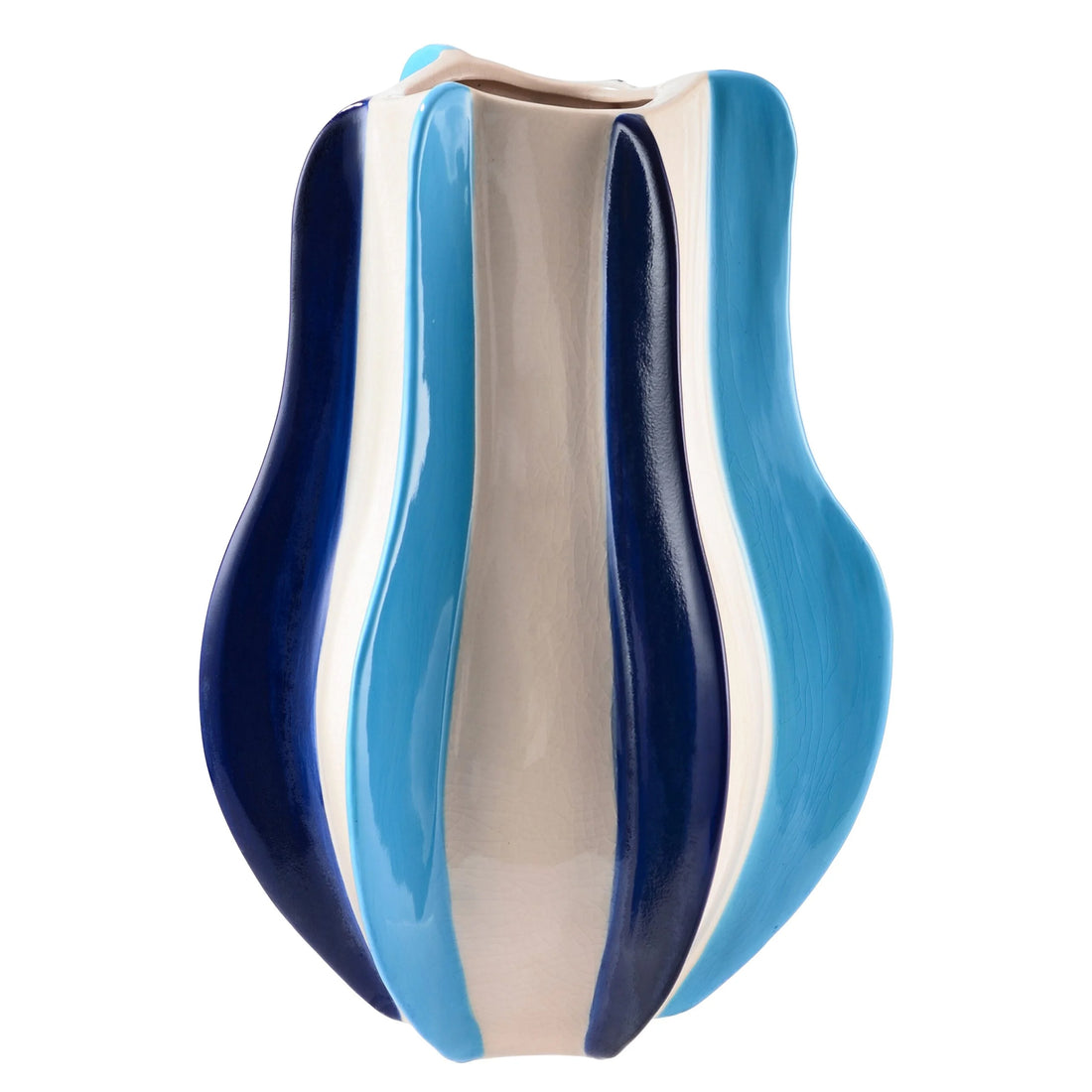 Vase HEMELS in blue mix 25x22xH34 cm