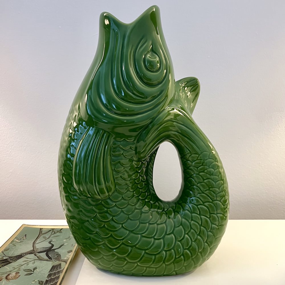 Vase MONSIEUR CARAFON Fisch green