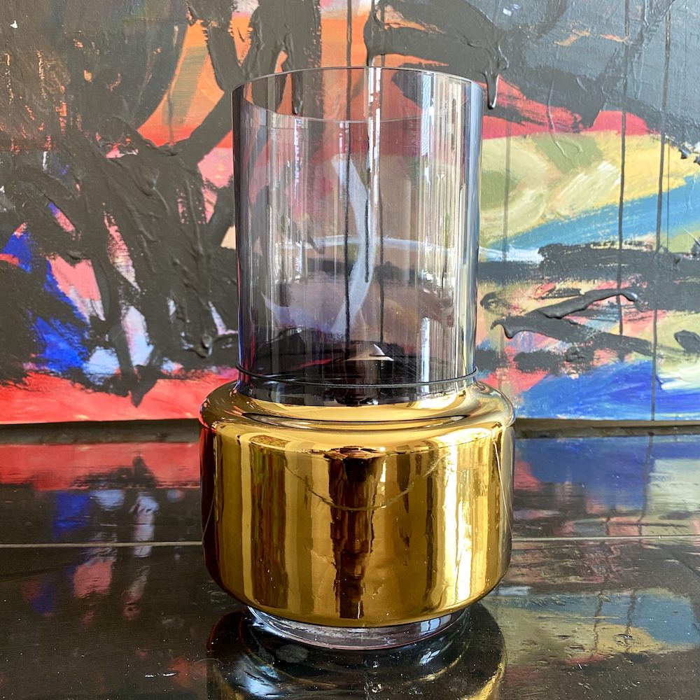 Vase LOBBY smoke-gold H25,5 cm