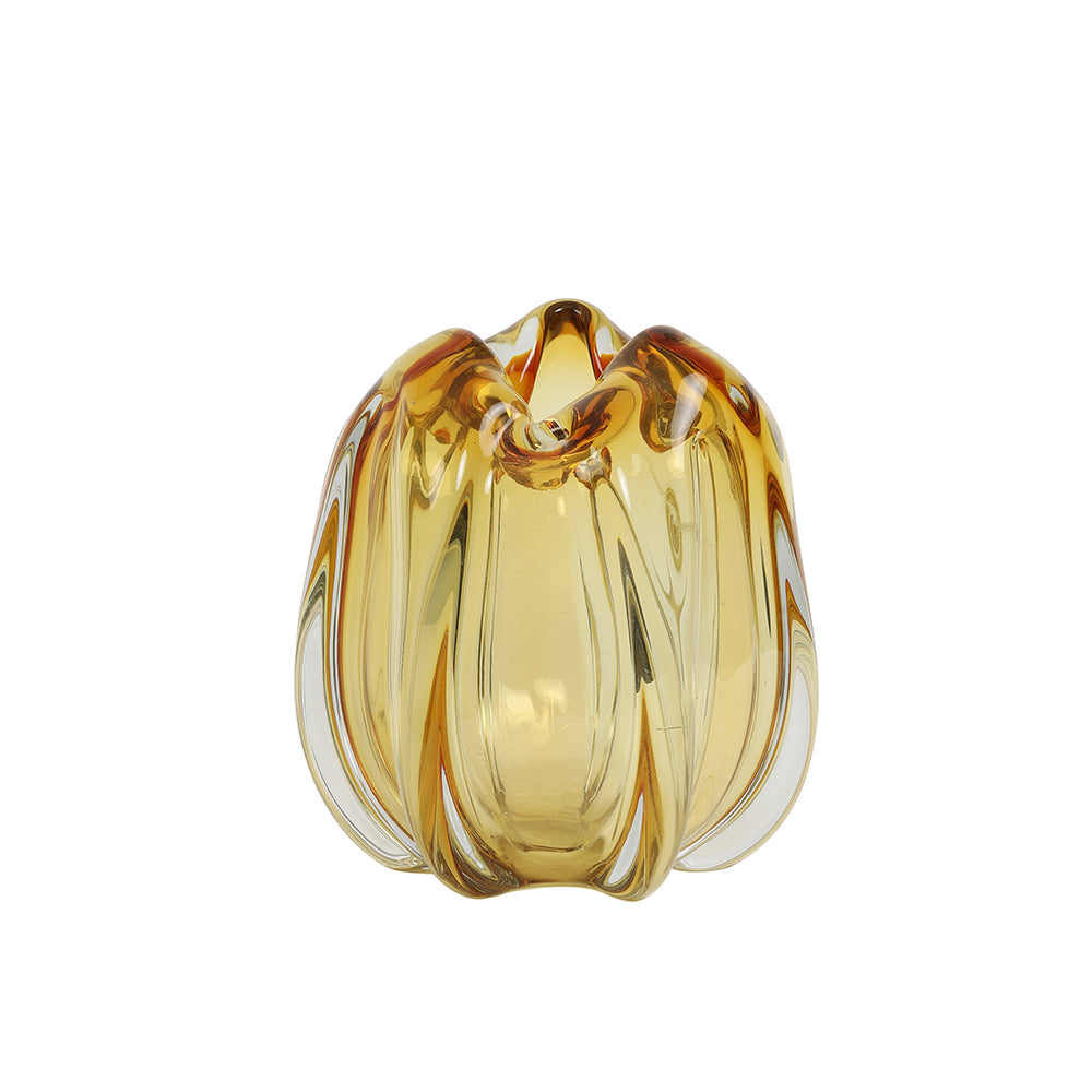 Vase MURELA Glas in Bernstein von Light and Living