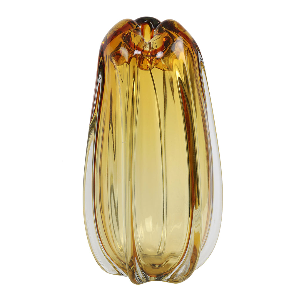 Vase MURELA Glas Bernstein von Light and Living