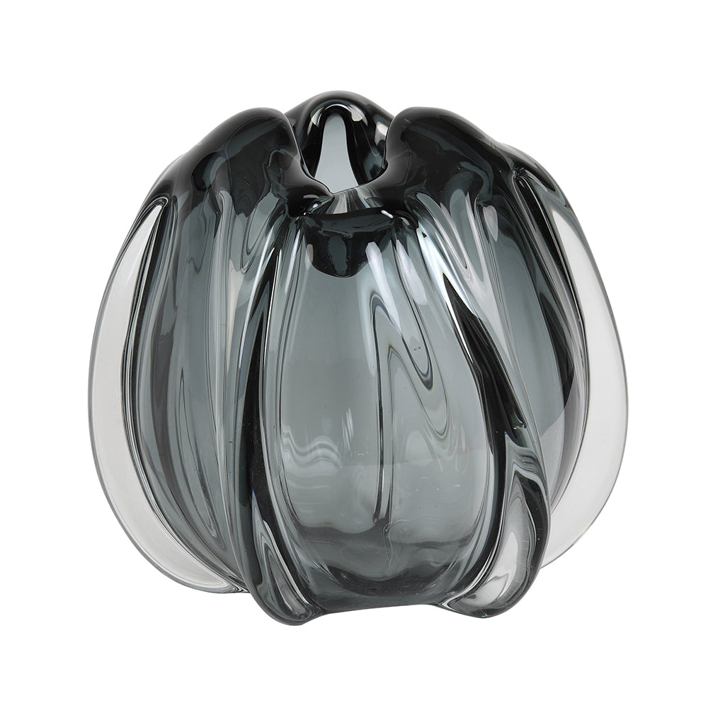 Vase MURELA Glas in grau von Light and Living