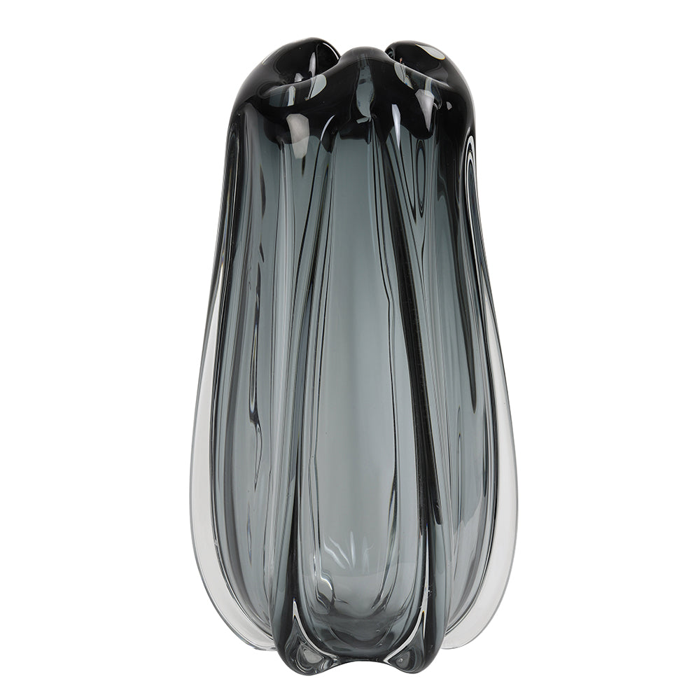 Vase MURELA Glas in grau von Light and Living