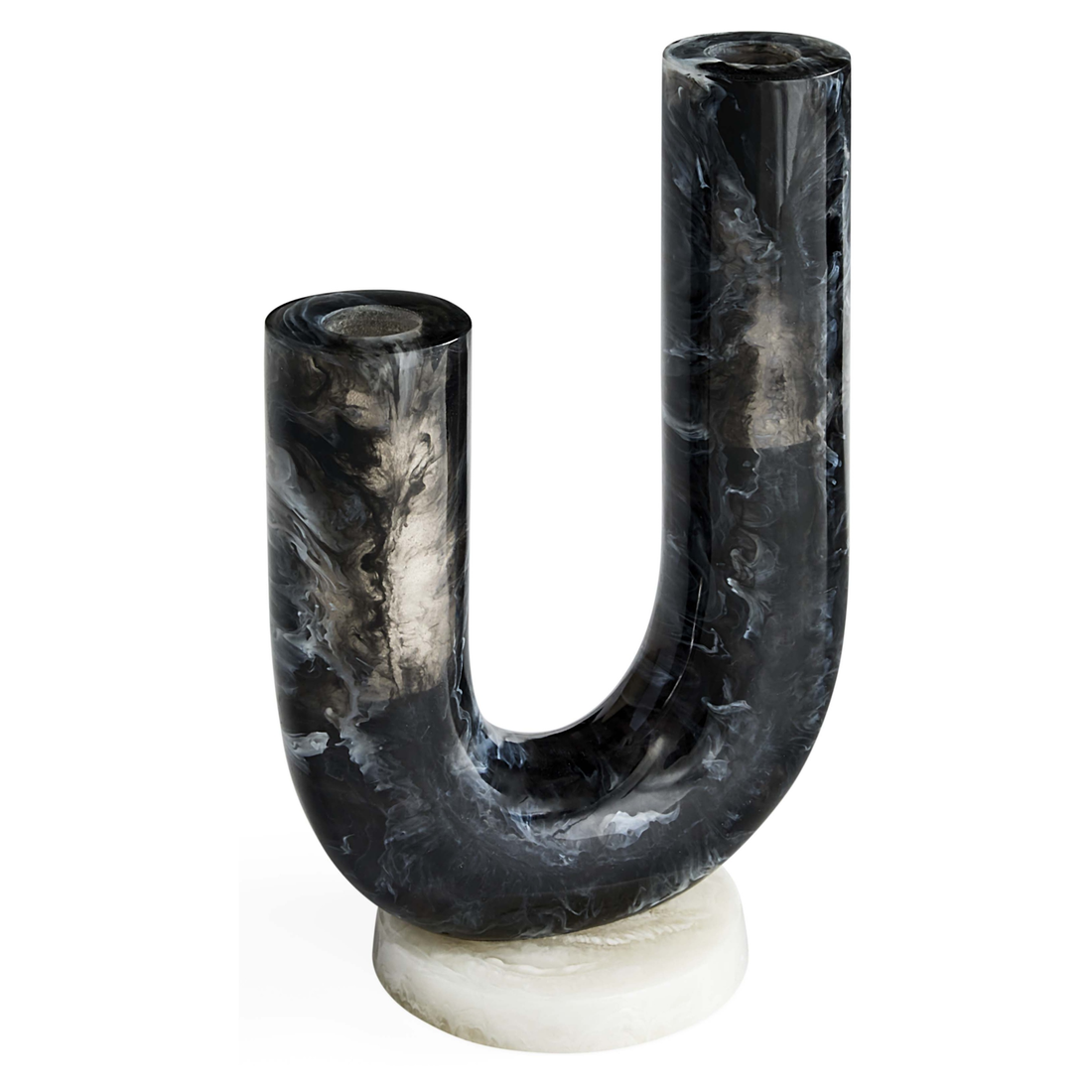 Moderne Designer-Vase Mustique von Jonathan Adler in marmorierter Optik