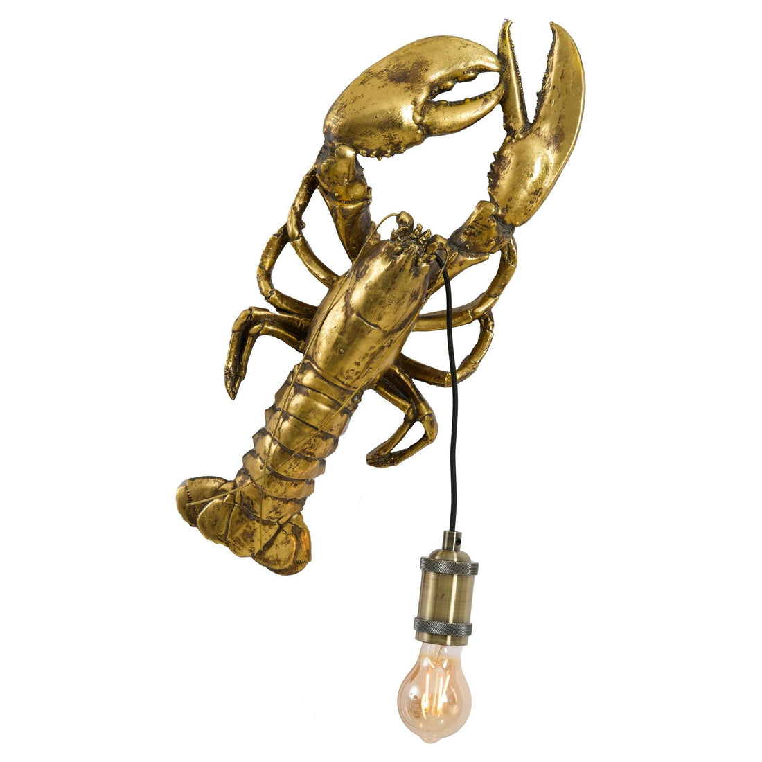 Wandleuchte LOBSTER bronze 20,5x10x50,5 cm aus Polyresin