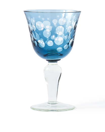 Weinglas CUTTINGS blau
