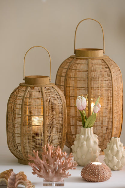 Windlicht CIVENNA von Light &amp; Living im Boho Stil aus Naturmaterial