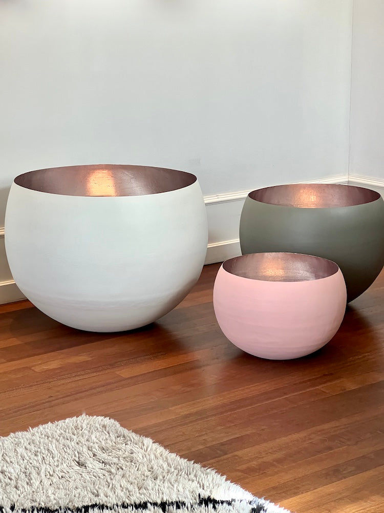 Windlicht-Set Madras in blush und gold von GiftCompany