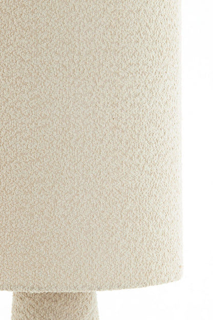 Hochwertige Stehleuchte Ø38x180 cm MICKY sand mit Textilschirm